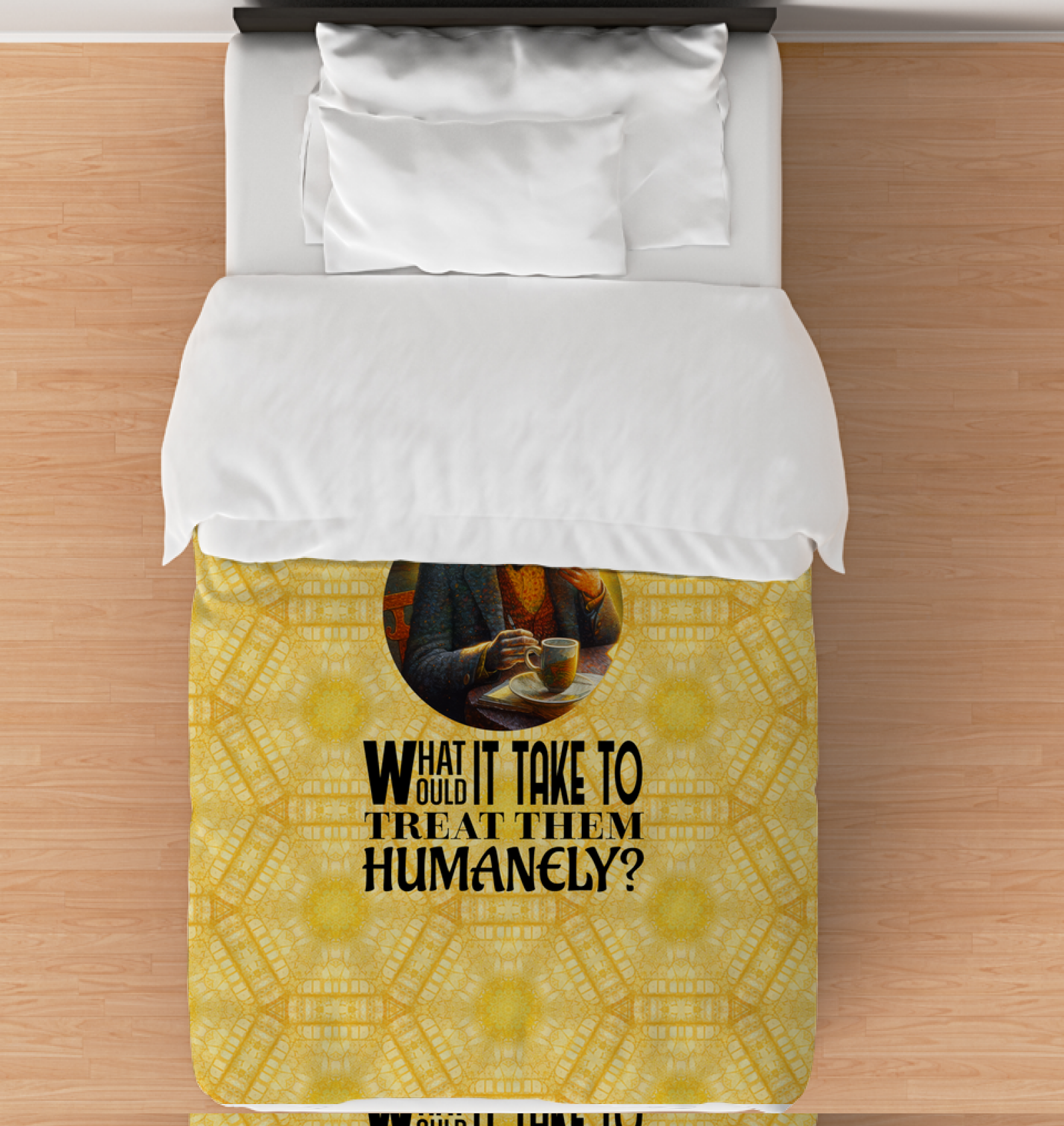 Superhero Monkey Duvet Cover - Front View.