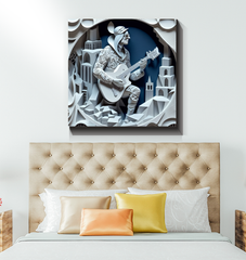 Sonic Spectrum Wrapped Canvas