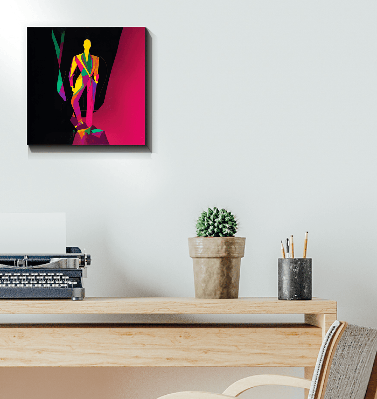 Bold Geometric Fashion Canvas - Beyond T-shirts
