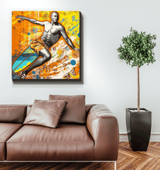 Lifestyle image with Surfing 5 12 Canvas