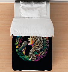 Bluesy Nighttime Serenade Comforter