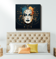 Abstract Goddesses in Harmony: Women's Canvas Art - Beyond T-shirts