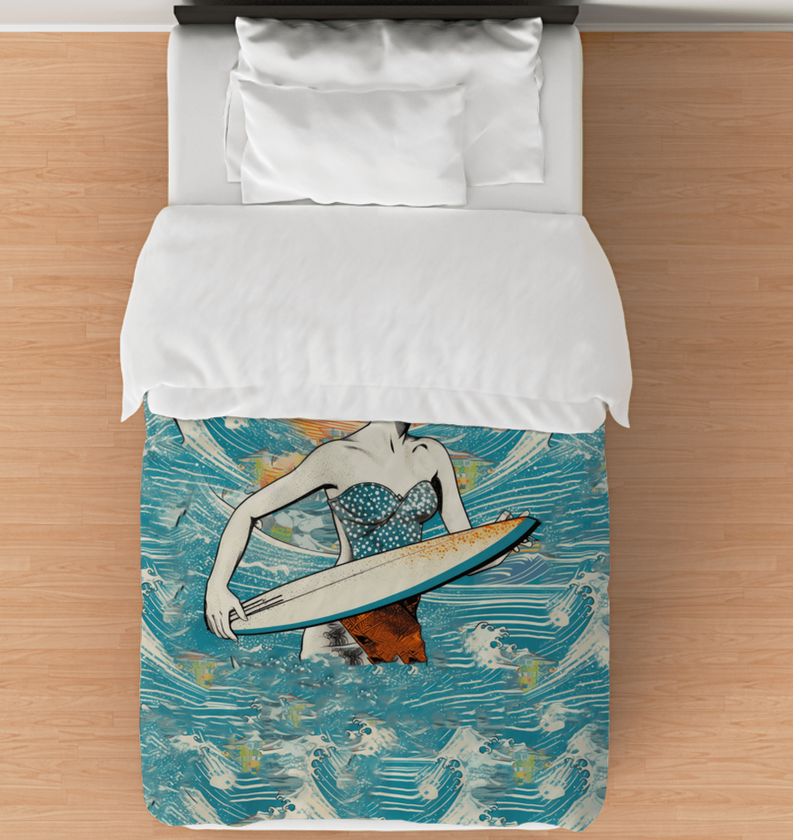 Surfing 1 41 Duvet Cover - Beyond T-shirts