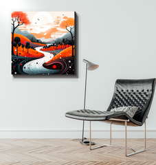 Serene Savannah African Landscape Canvas