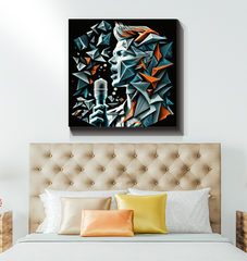 Guitar Groove Musical Wrapped Canvas