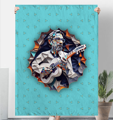 Jazz Impressions Sherpa Blanket