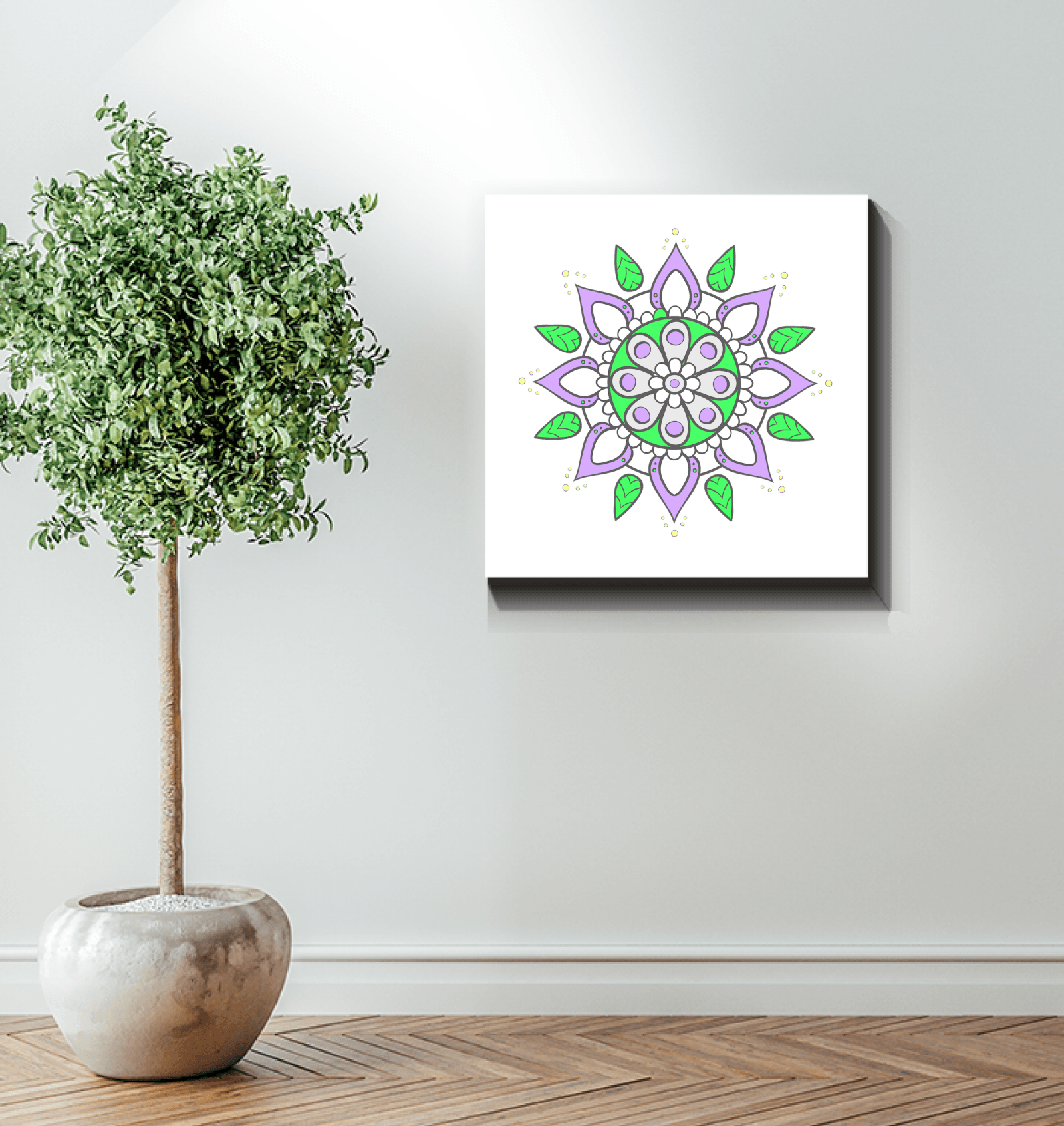 Mandala Blossoms Canvas Triptych - Beyond T-shirts