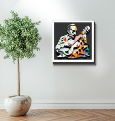 Rock Legend Riffs Wrapped Canvas