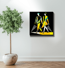 Runway Reverie Abstract Canvas - Beyond T-shirts