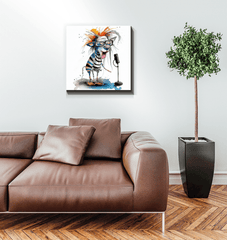 Rhythmic Revels Caricature Art Canvas - Beyond T-shirts