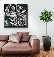 Tropical Salsa Wrapped Canvas