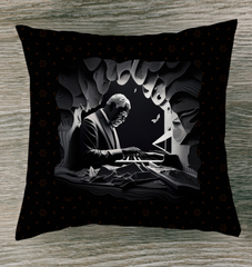 Treble Clef Twilight Outdoor Pillow