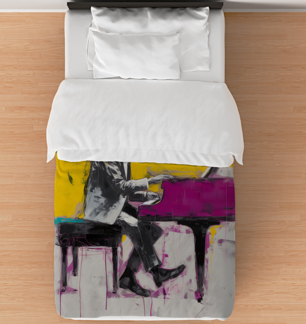 Tranquil Lines Minimalist Abstract Duvet Cover