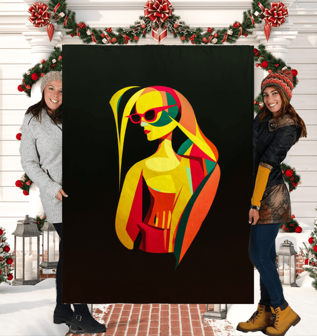 Chic Dreamscape Sherpa Blanket - Beyond T-shirts