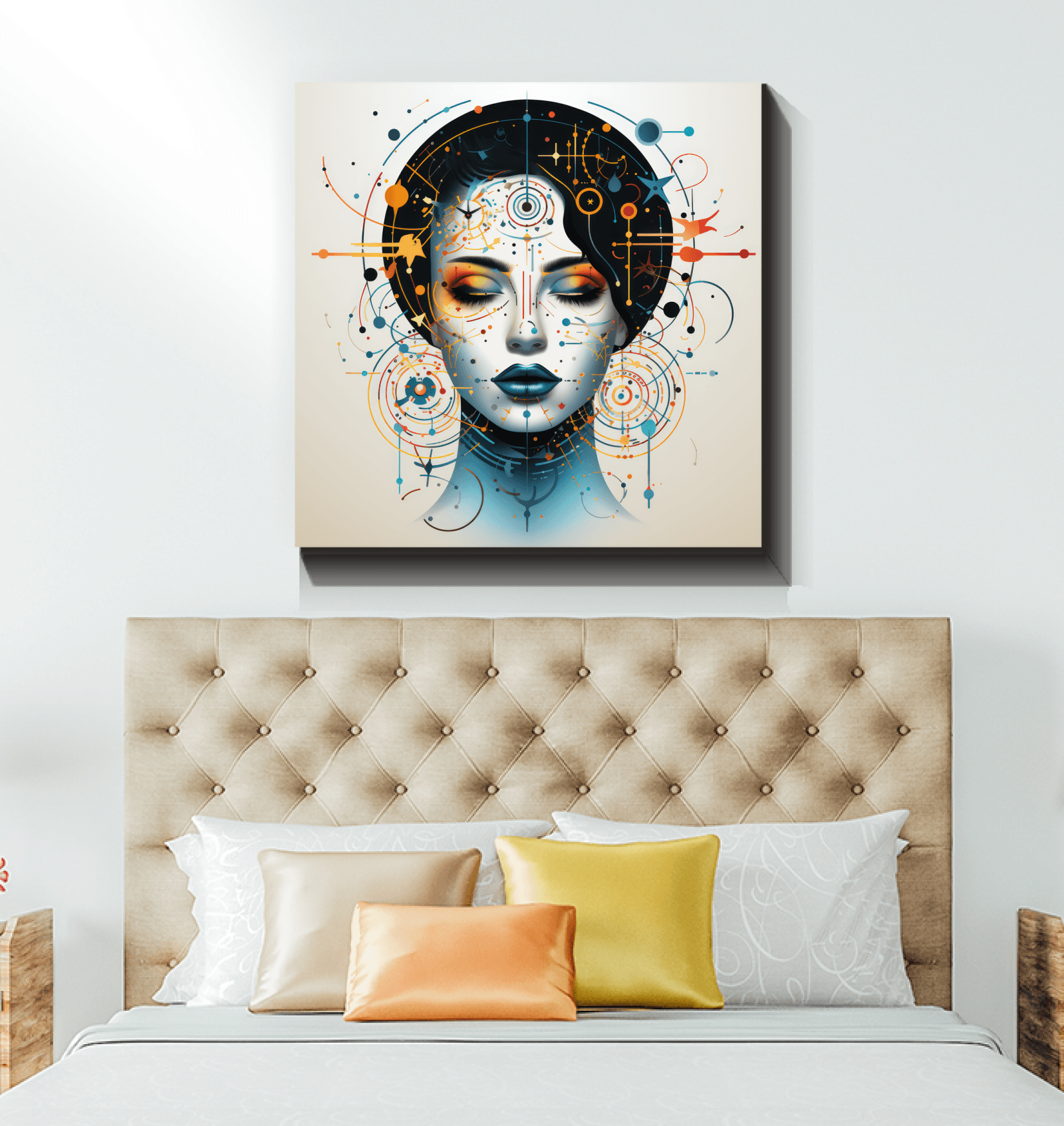 Abstract Elegance Unveiled: Women's Canvas Art - Beyond T-shirts