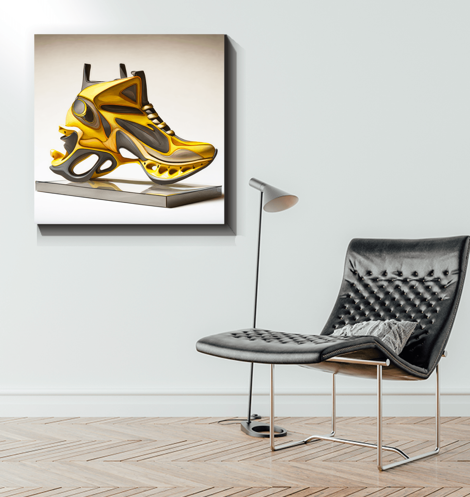 Futuristic Footsteps - Shoe Design Canvas - Beyond T-shirts