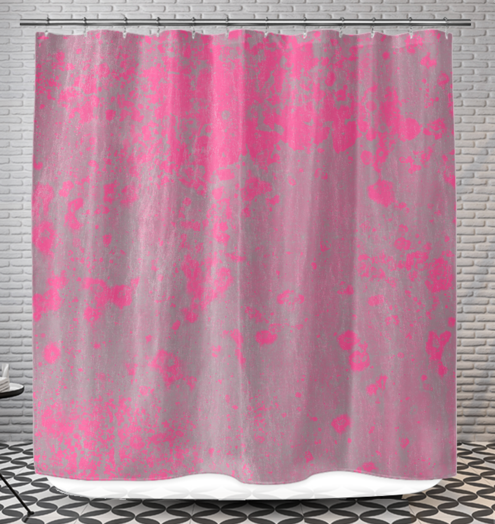 Bamboo Bliss Shower Curtain enhancing bathroom aesthetics with its natural look.