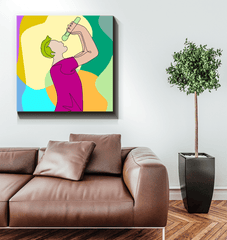 Singing Guy1 Wrapped Canvas - Beyond T-shirts