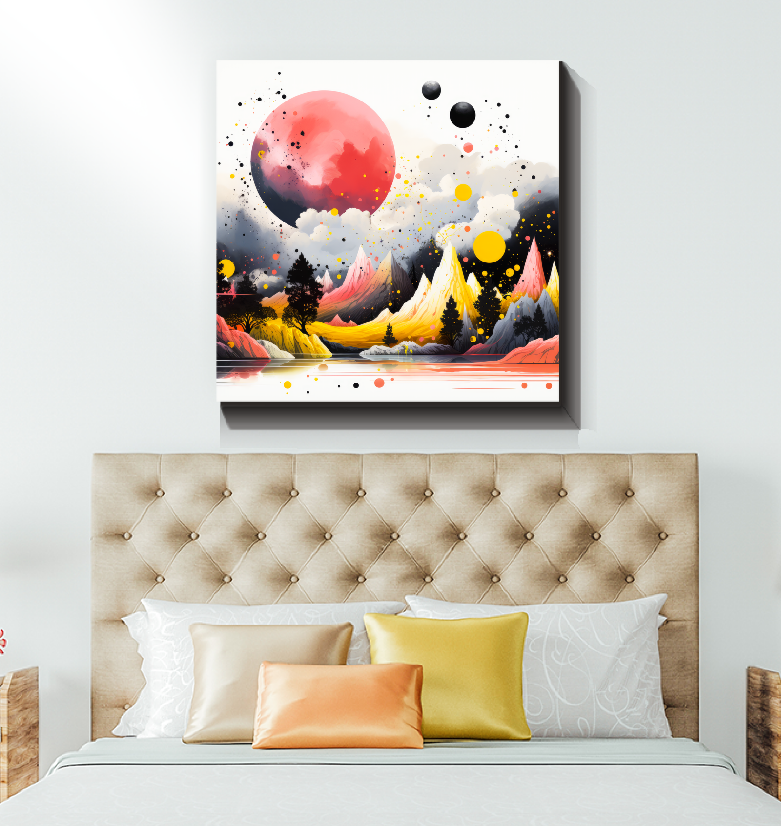 Radiant Rainforest Jungle Landscape Canvas