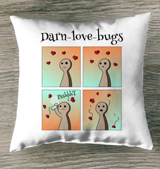 Darn Love Bugs Outdoor Pillow