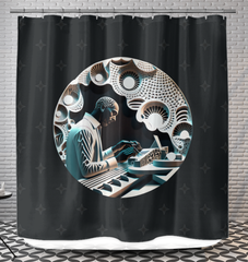 Melodic Mornings Shower Curtain