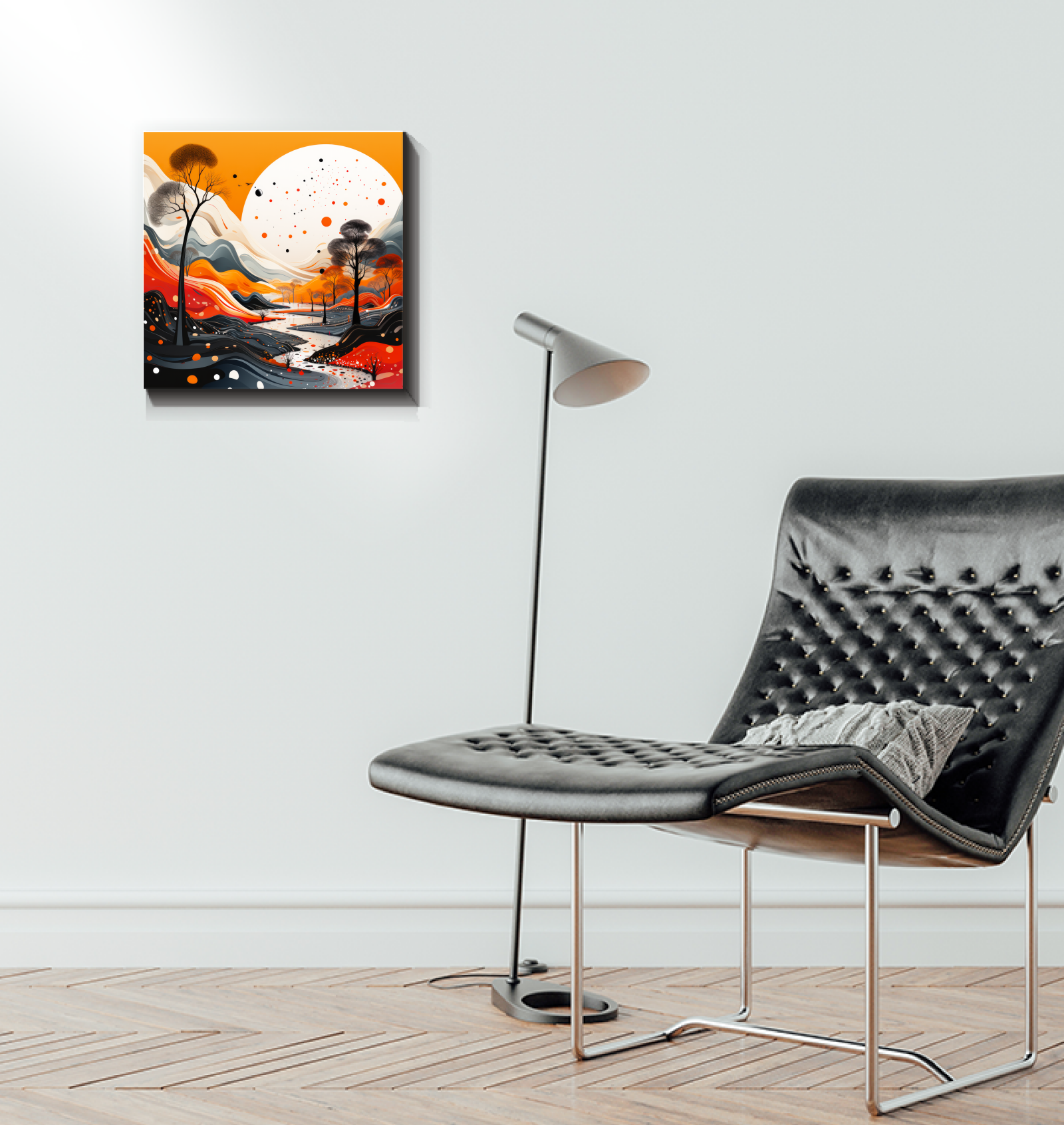 Luminous Lake Water Landscape Canvas