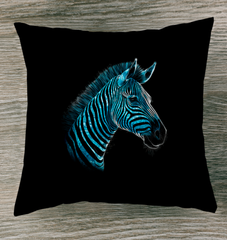 Playful Zebra Waterhole Cushion