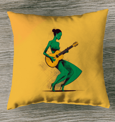 Jazzed Up Elegance Throw Pillow - Beyond T-shirts