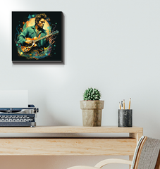 Ethereal Serenade Violin Music Canvas Art