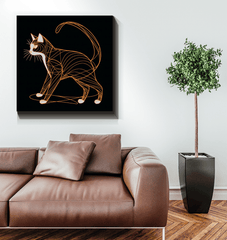 Elegant Siamese Gaze Canvas - Beyond T-shirts
