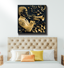 Pitched Peaks Wrapped Canvas