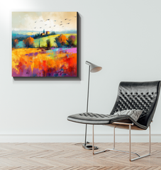 Riverside Retreat Wrapped Canvas