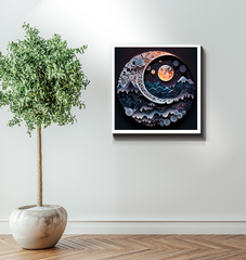 Night and Day Symphony canvas for modern decor.