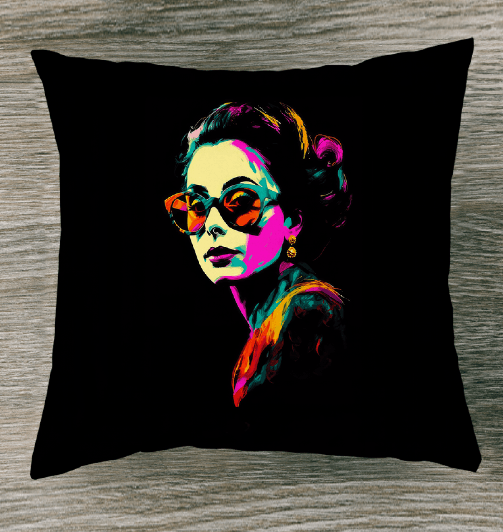 Modern Floral Accent Pillow - Beyond T-shirts