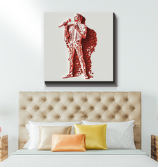 Flamenco Fire Wrapped Canvas