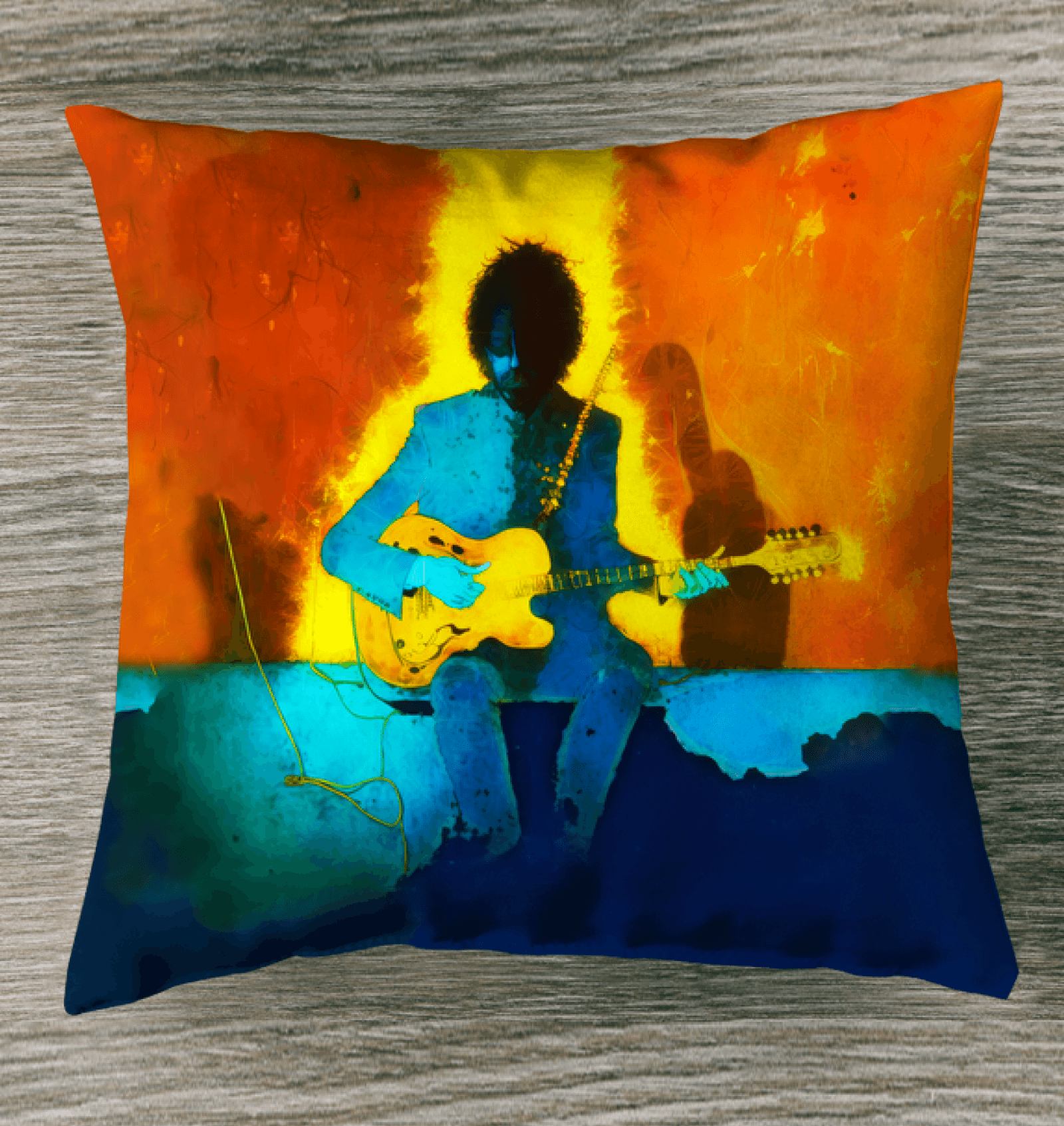 NS-842 decorative indoor pillow on a modern couch