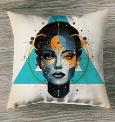 Abstract Hues Harmony Pillow