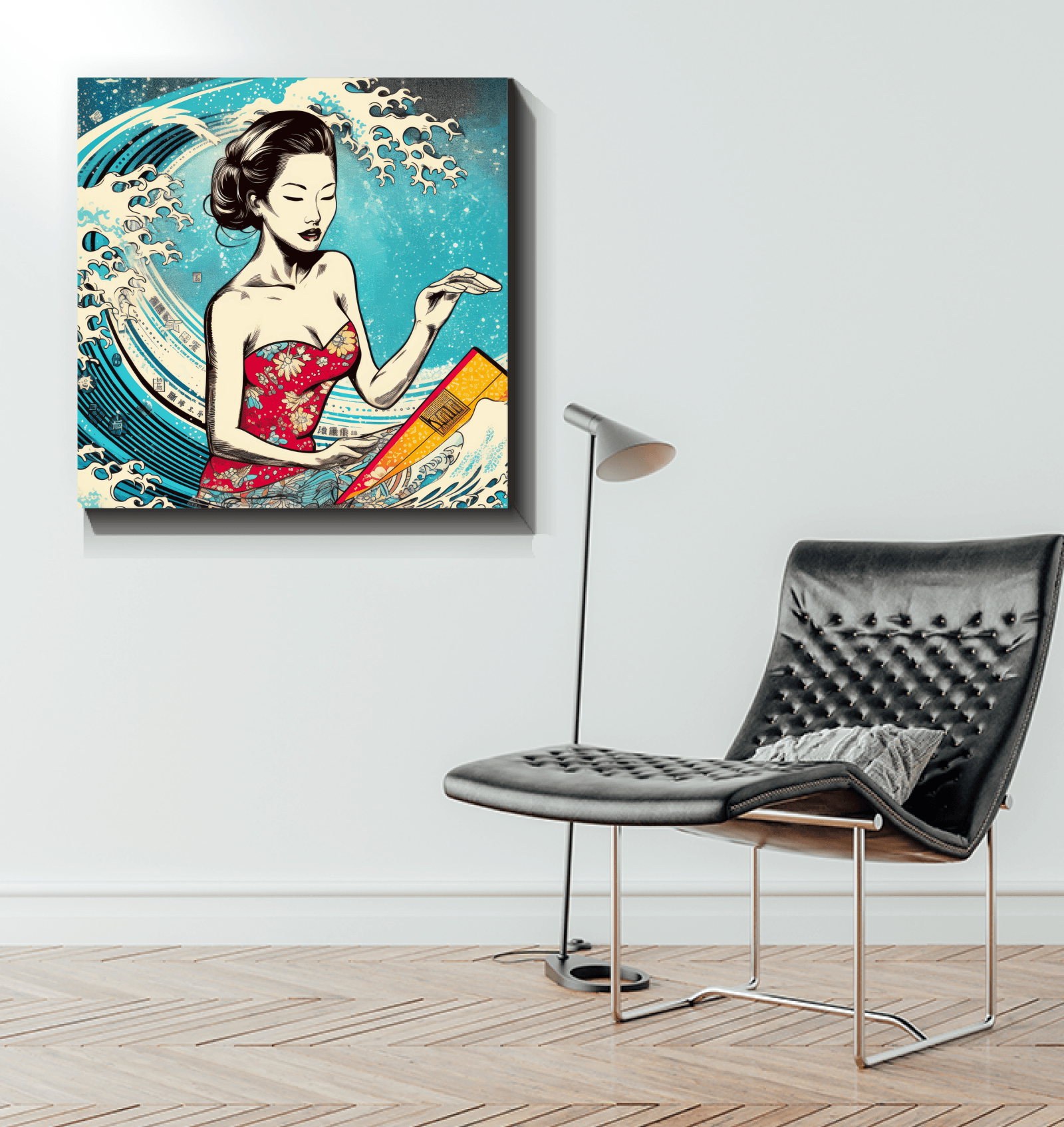 Surfing Majesty Canvas Print - Beyond T-shirts