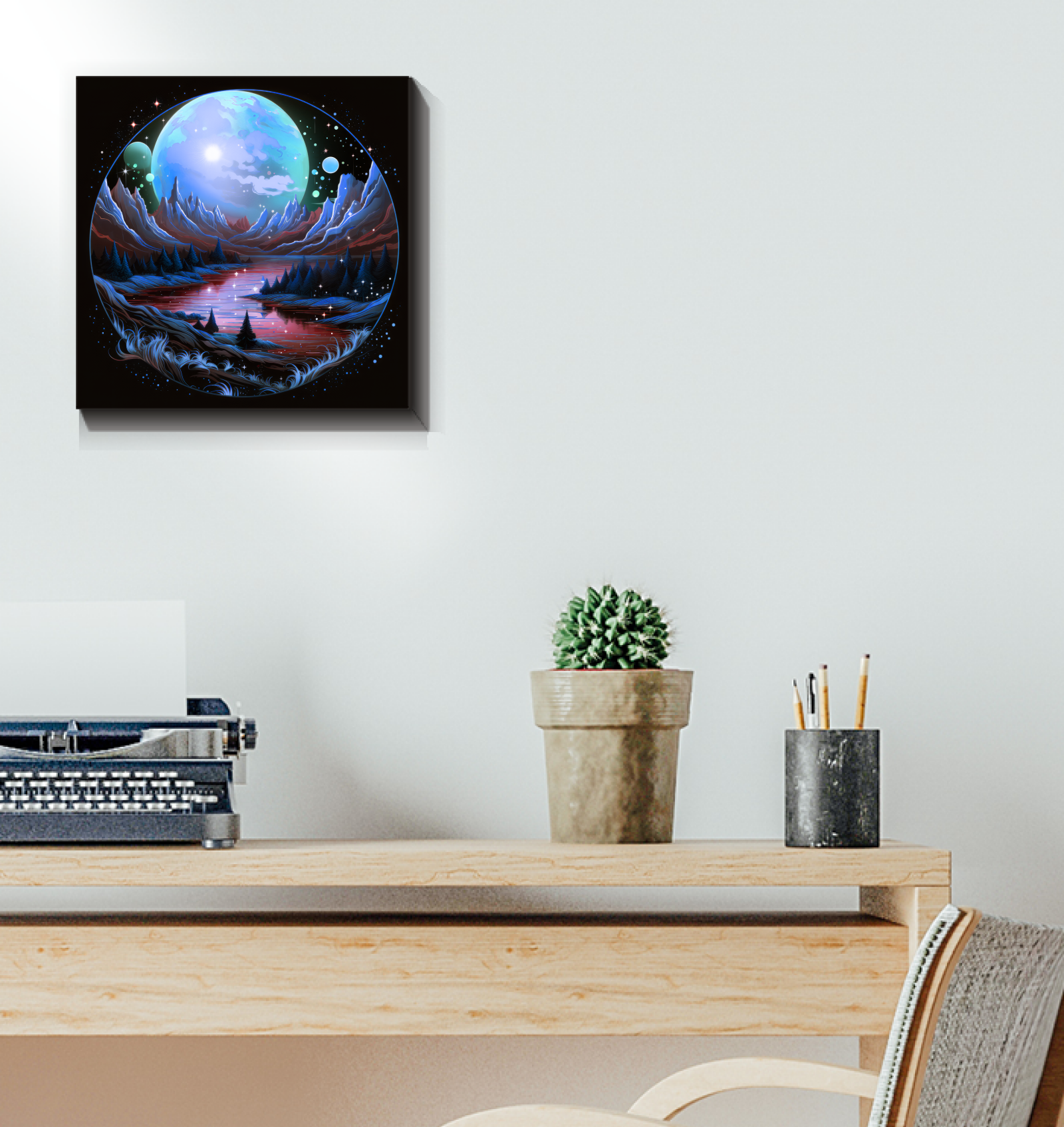 Majestic Maples Autumn Landscape Canvas