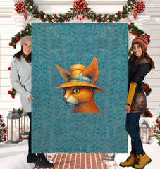 Cozy Cat Lover's Paradise Sherpa Blanket