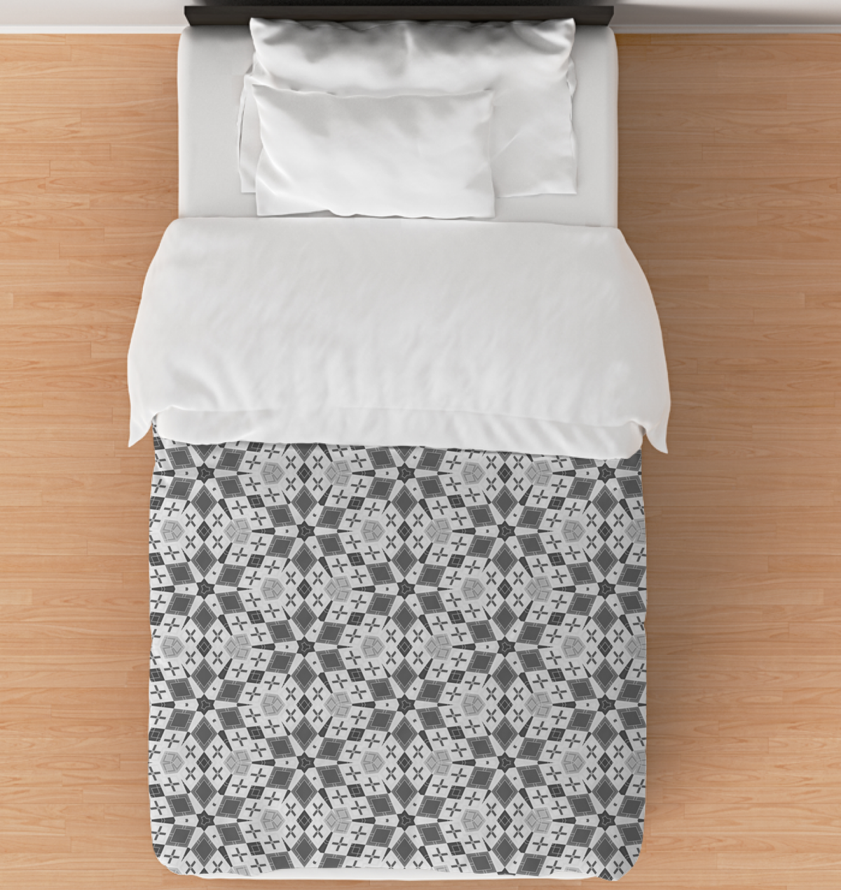 Floral Kaleidoscope Duvet Cover