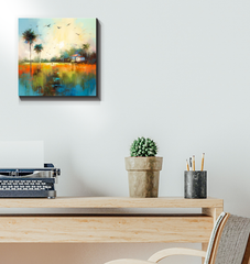 Desert Mirage Landscape Canvas Decor