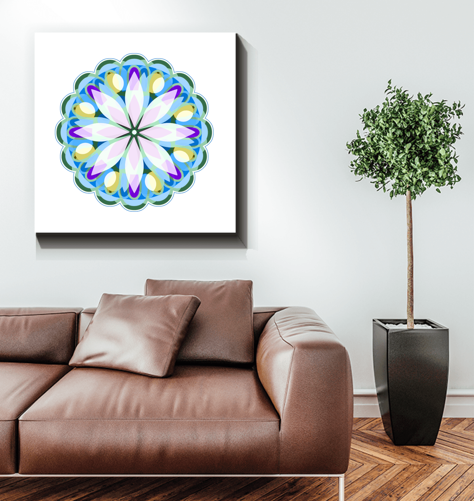 Mandala Enchantment Glass Print - Beyond T-shirts