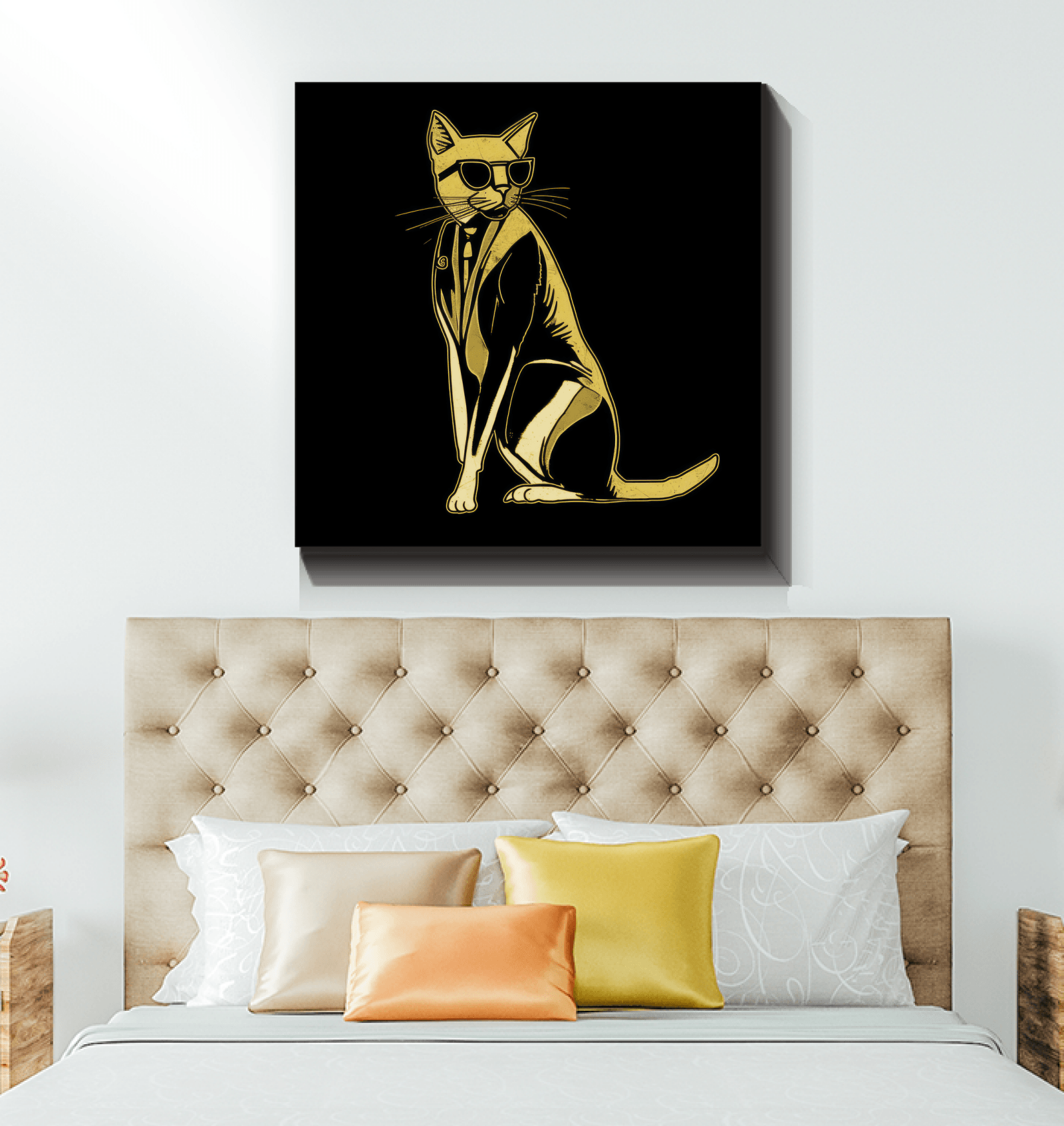 Dreamy Cat Haven Canvas Print - Beyond T-shirts
