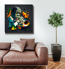 Metal Inferno Wrapped Canvas