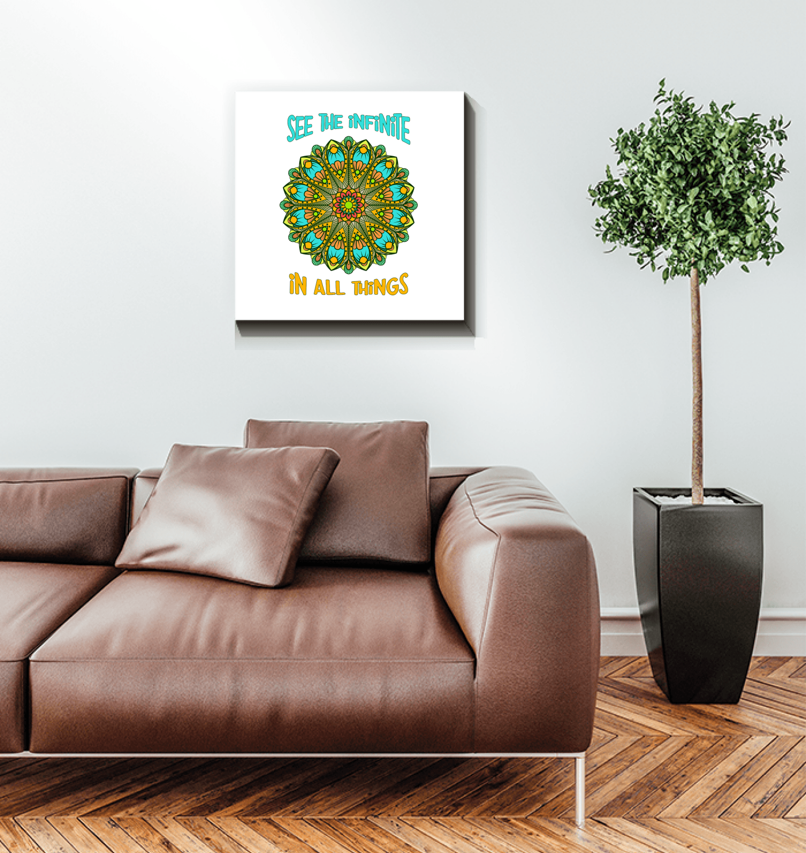 Floral Mandala Art Piece - Beyond T-shirts