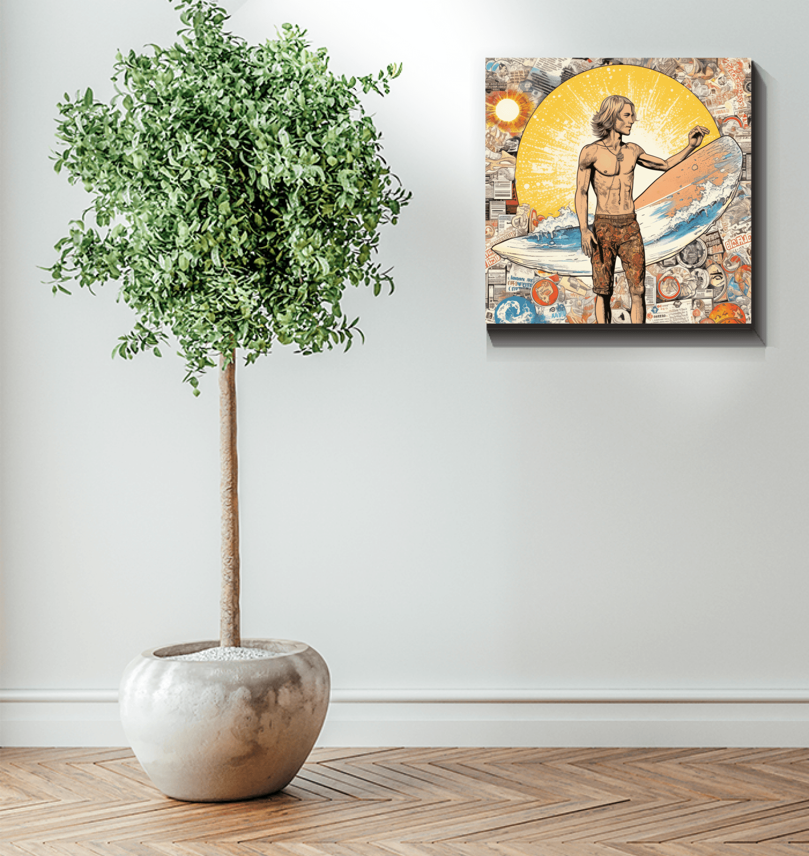 Surfing Dreams Canvas Art Print - Beyond T-shirts