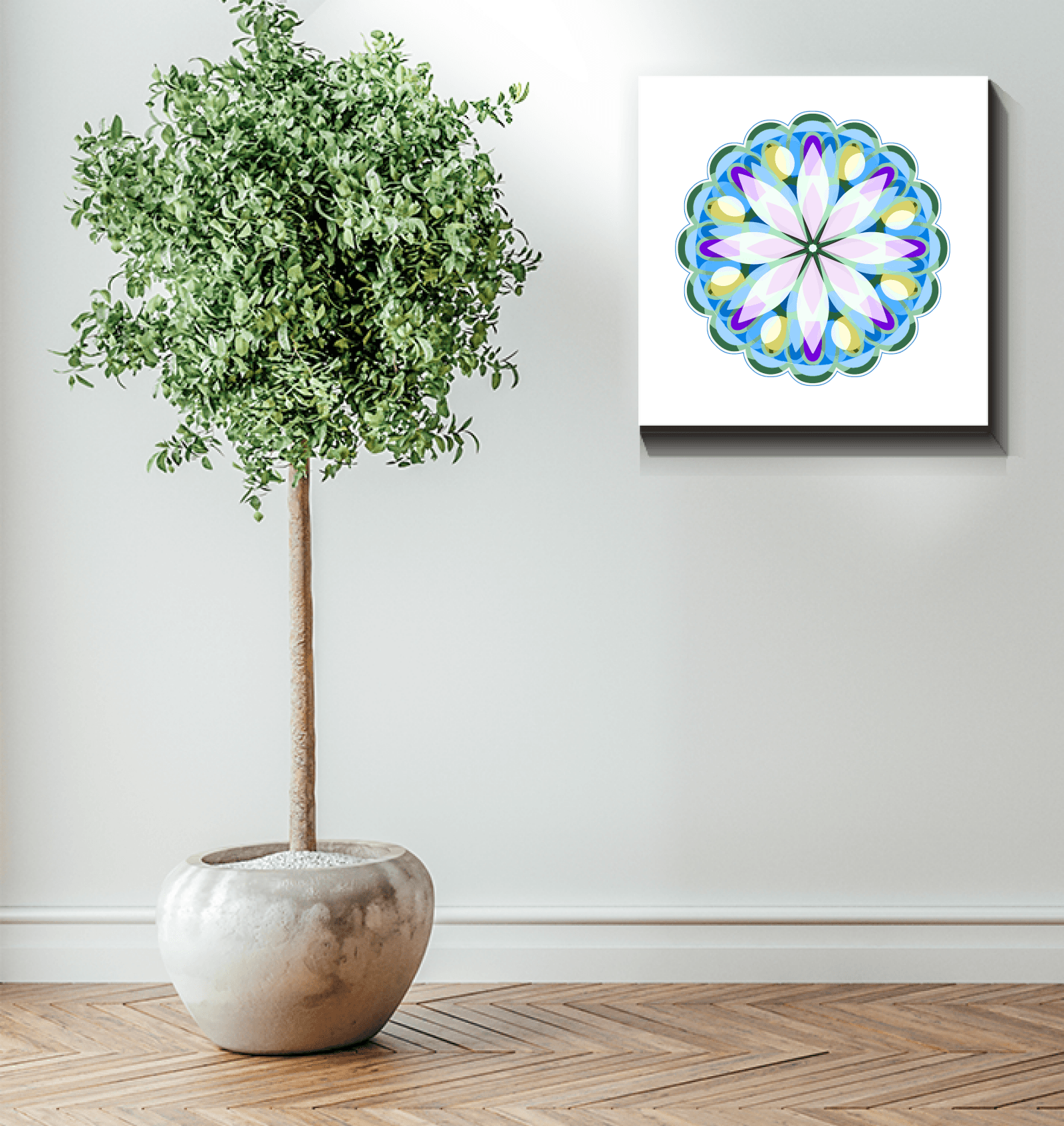 Mandala Enchantment Glass Print - Beyond T-shirts