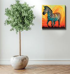 Zebra Foal Innocence Canvas - Beyond T-shirts