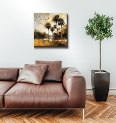 Forest Reflections Landscape Wrapped Canvas